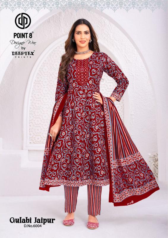 Deeptex gulabi jaipur vol-6 cotton satin kurtis wholesale